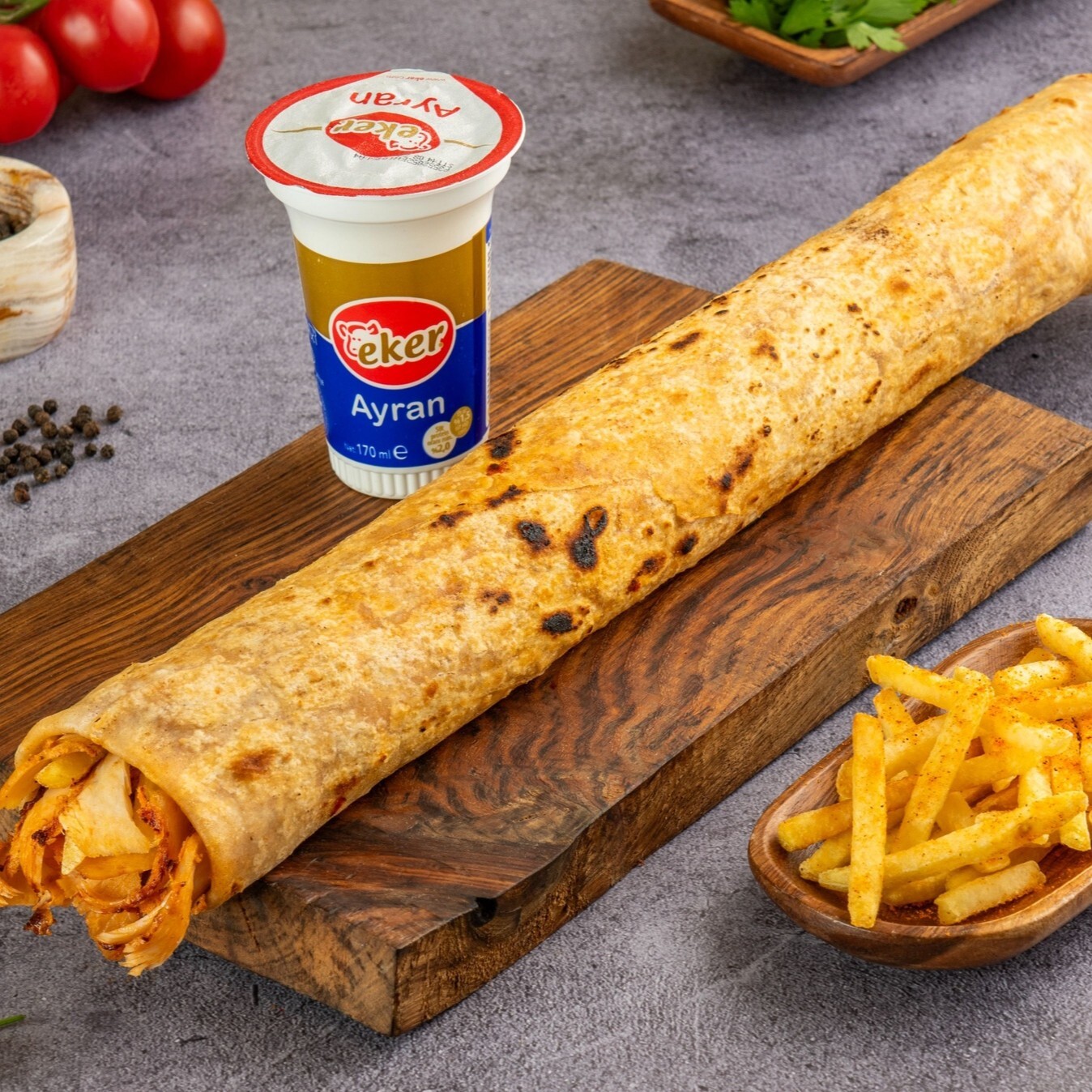 Hatay Doy's Mega Tavuk Döner+ Patates+ K.Ayran