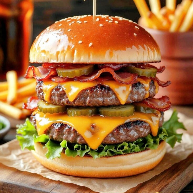Challenger Burger Menü