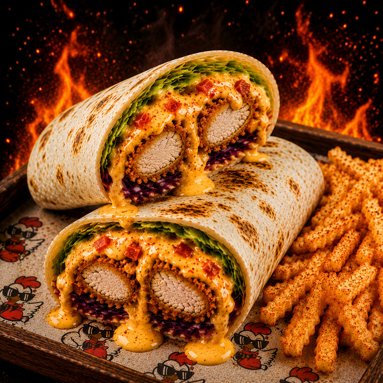 NACHOS Wrap Menü