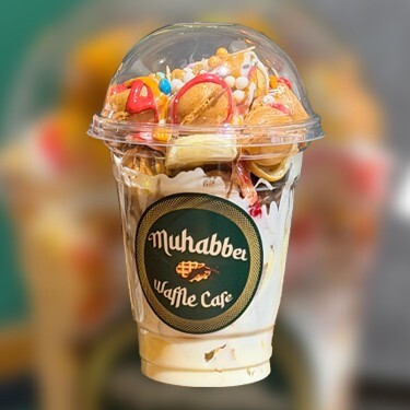 Bardak Waffle (Beyaz Çikolata)