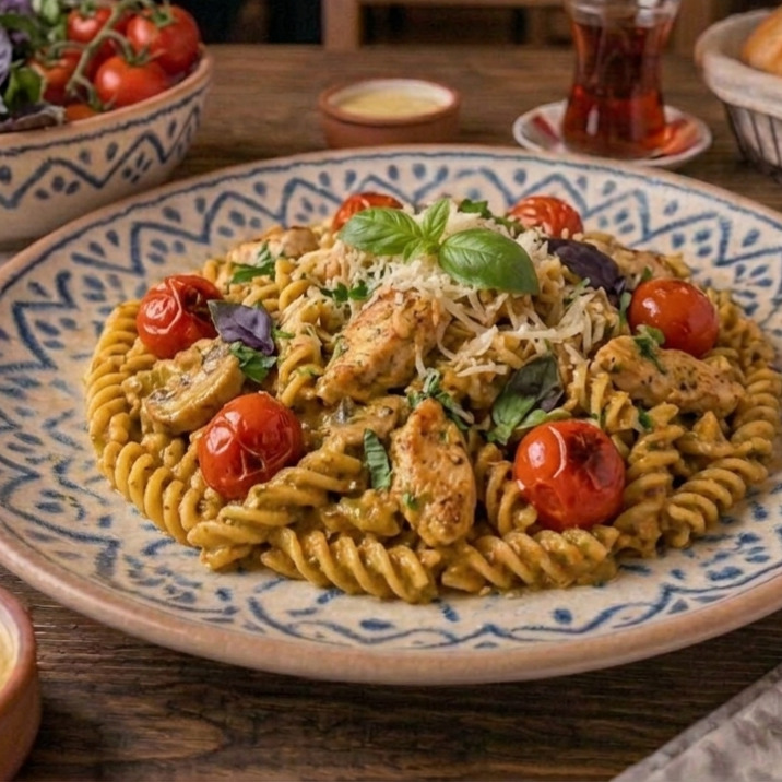 Favori Kremalı Pestolu Moena Makarna