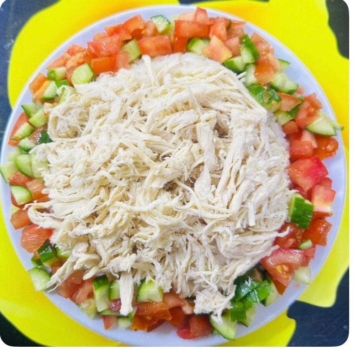 Tavuklu Salatalı Pilav (1.5 Porsiyon)