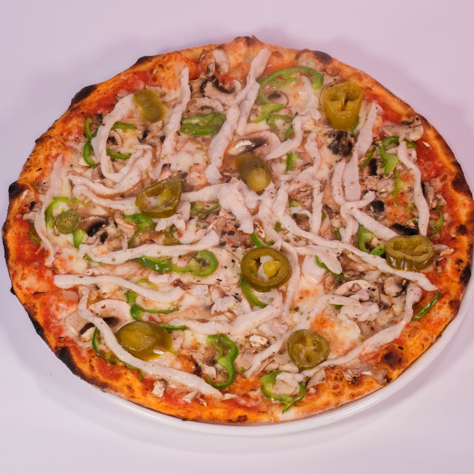 Pollo Bianco Pizza Orta Boy