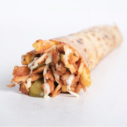 Kaşarlı Mega Tavuk Döner Dürüm Menü