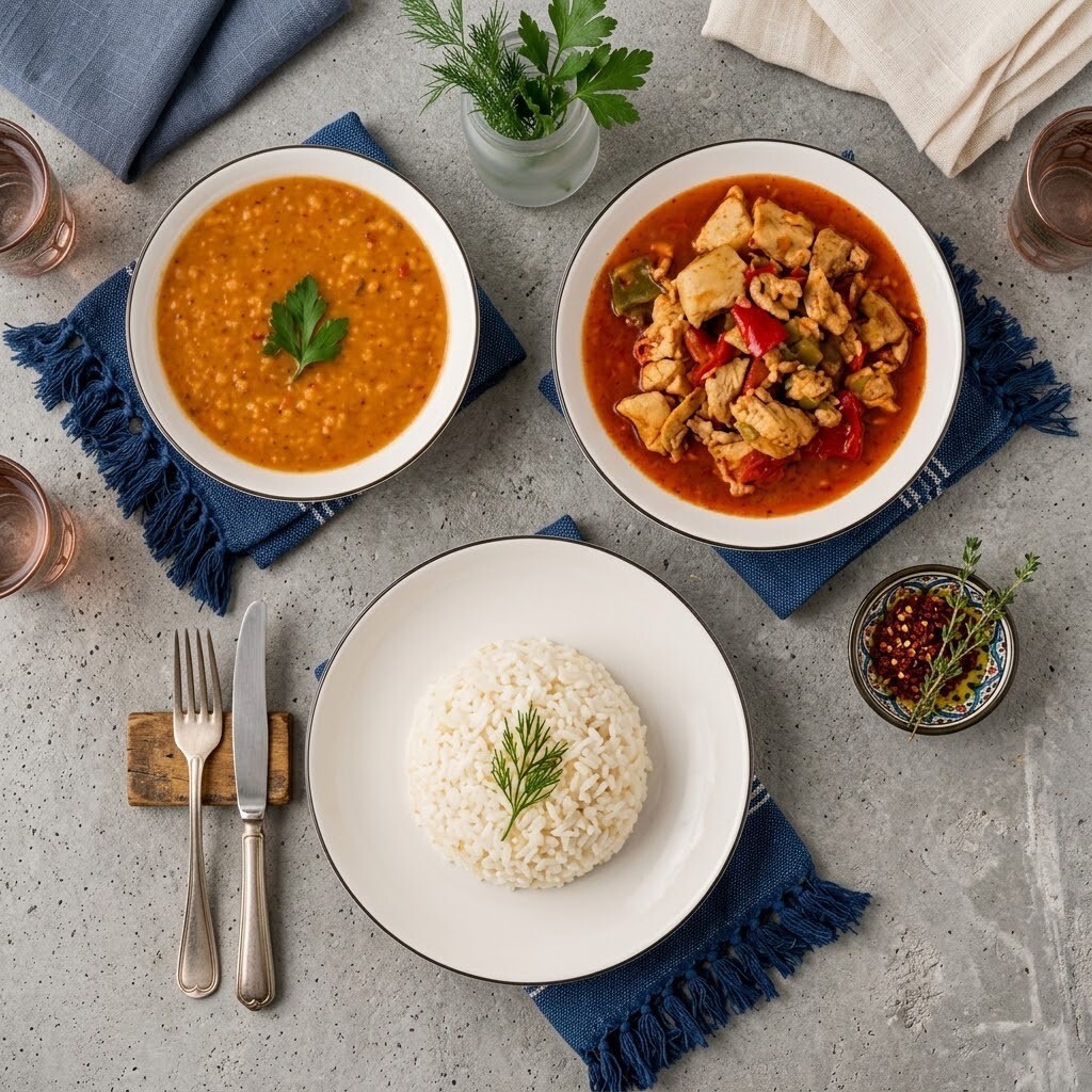 Tavuklu Yemek Menü