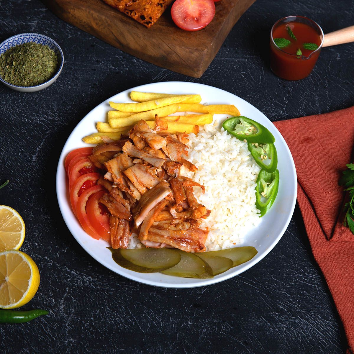Pilav Üstü Tavuk Döner (100 gr.)