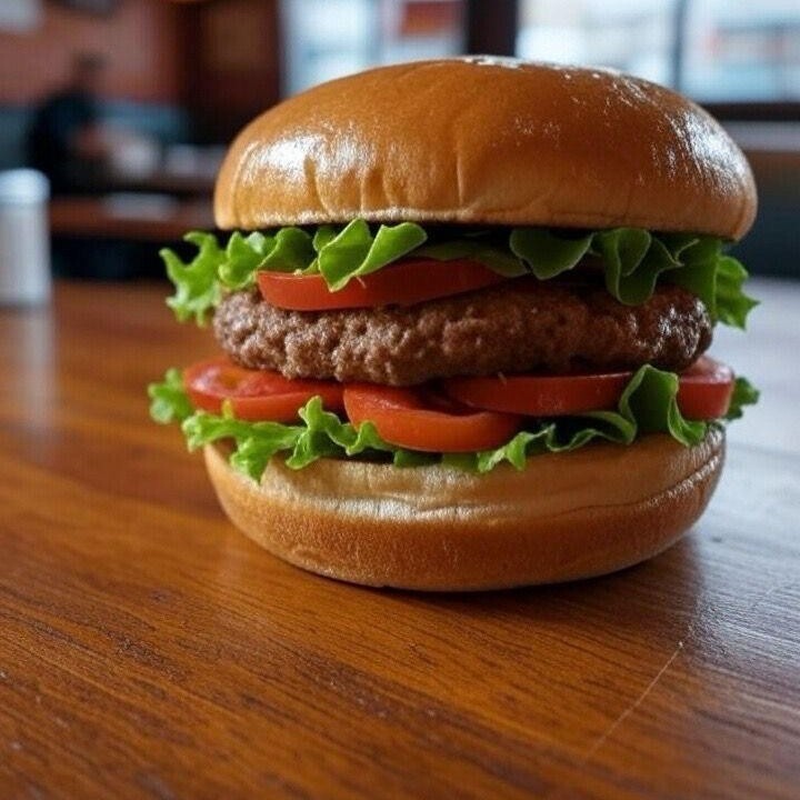 Double Vegan Hamburger