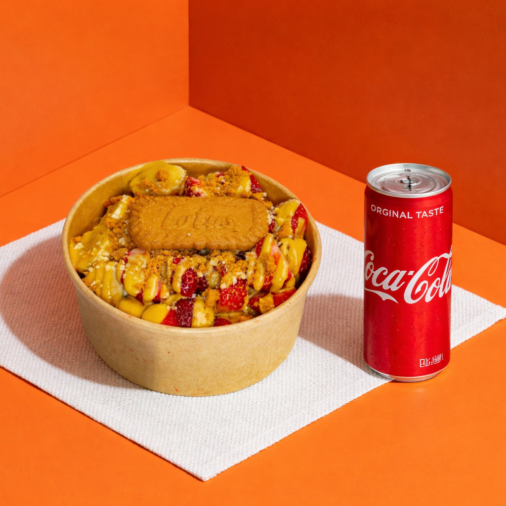 Lotus Bowl Waffle + 330 ml Coca-cola
