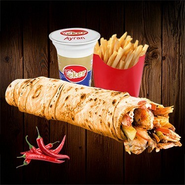 Tavuk Yakan Dürüm+K Ayran+Patates Kızartması