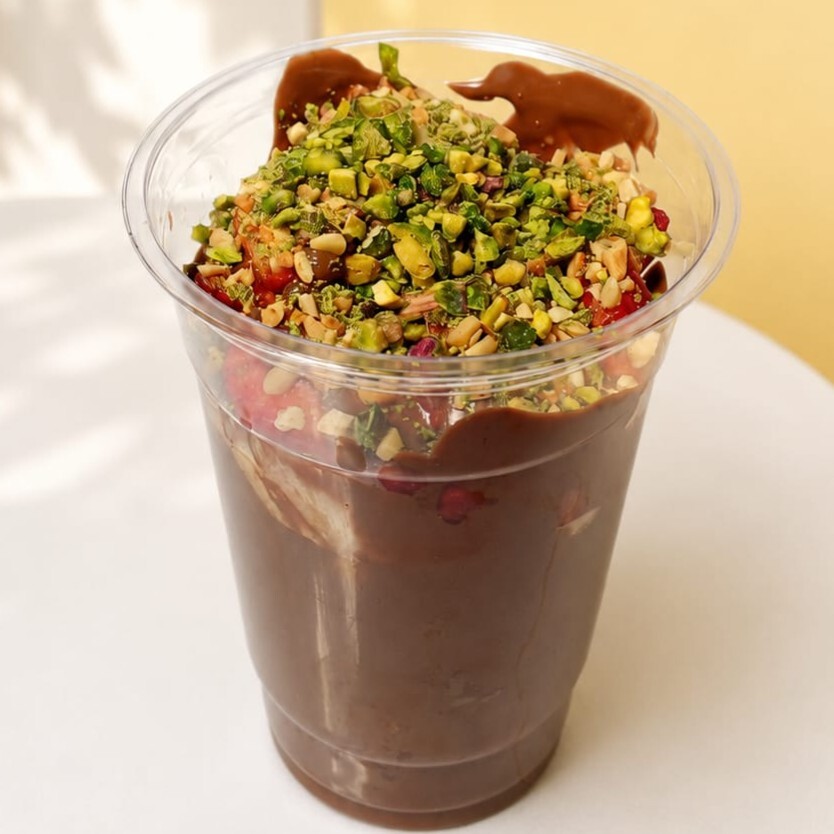 B&G Waffel Cup Bol Çilek Muz Fıstık