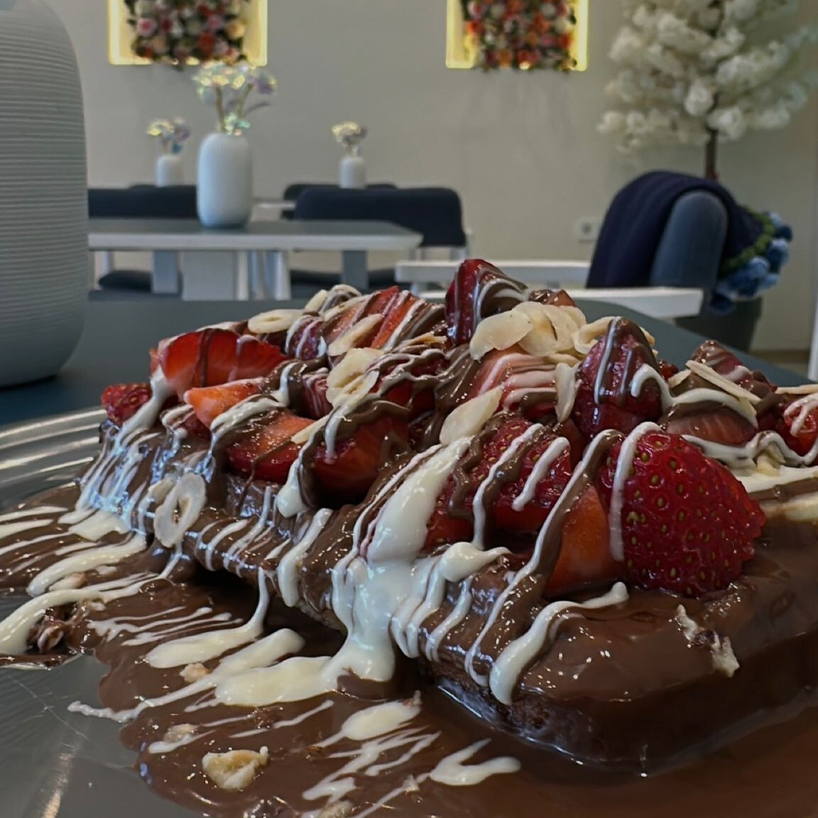 Çilekli Waffle