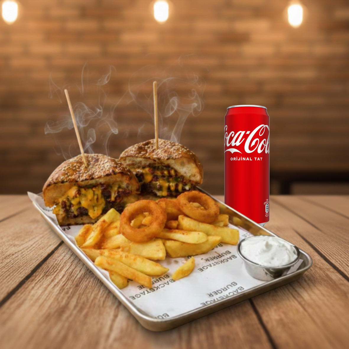 Boss Burger Menü + 330ml Coca-cola