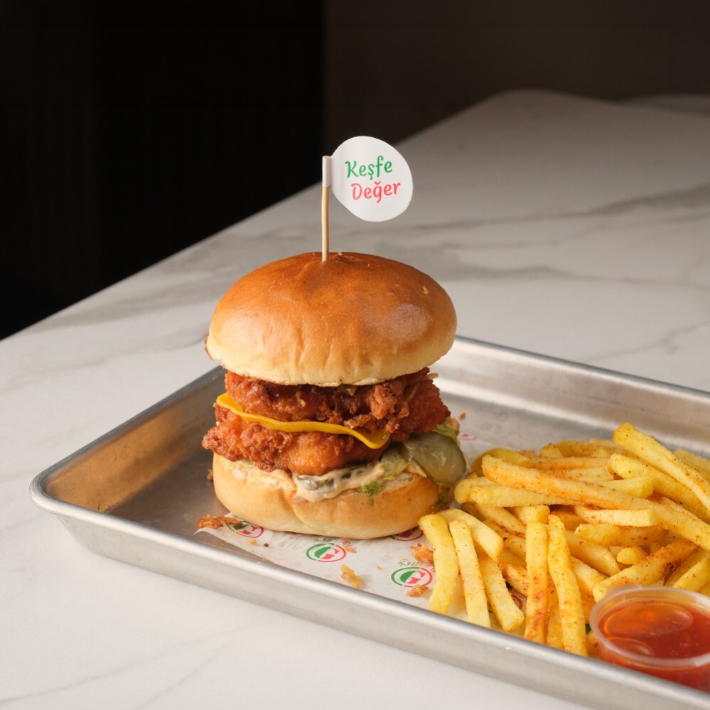 Çıtır Burger & Patates + İçecek