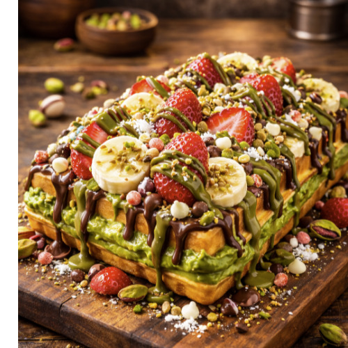 Fıstıklı Waffle