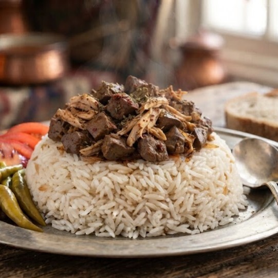 Pilav Üstü Tavuklu Ciğerli