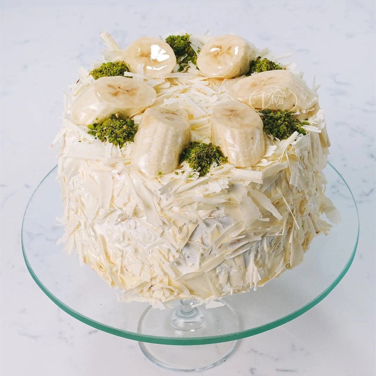 Muzlu Beyaz Kremalı Yaş Pasta (5-6 kişilik)