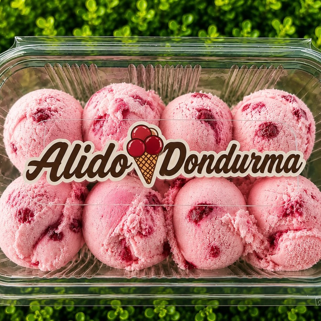 Çilekli Dondurma 500 Gr