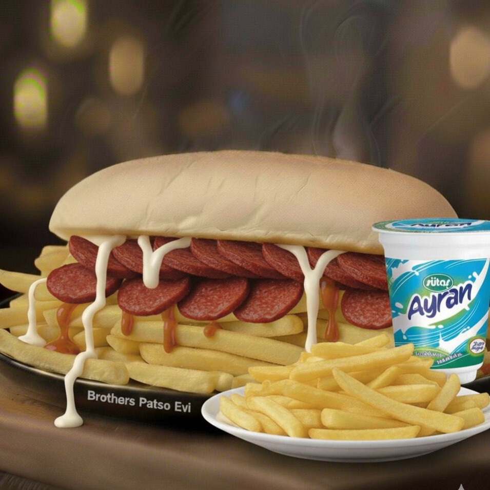 Sucuklu Patso + Büyük Ayran + Patates Kızartması