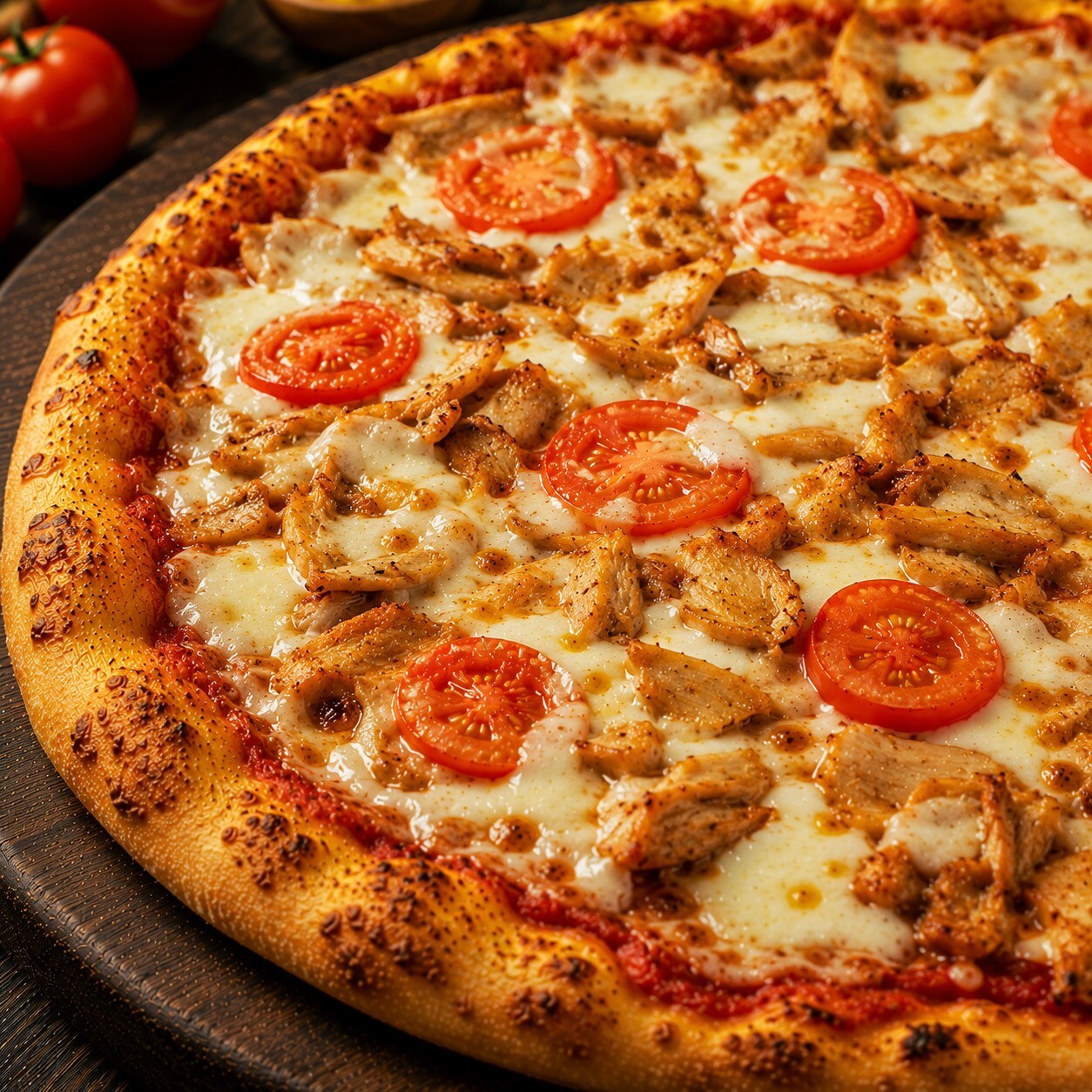 Tavuklu Pizza (Büyük Boy)