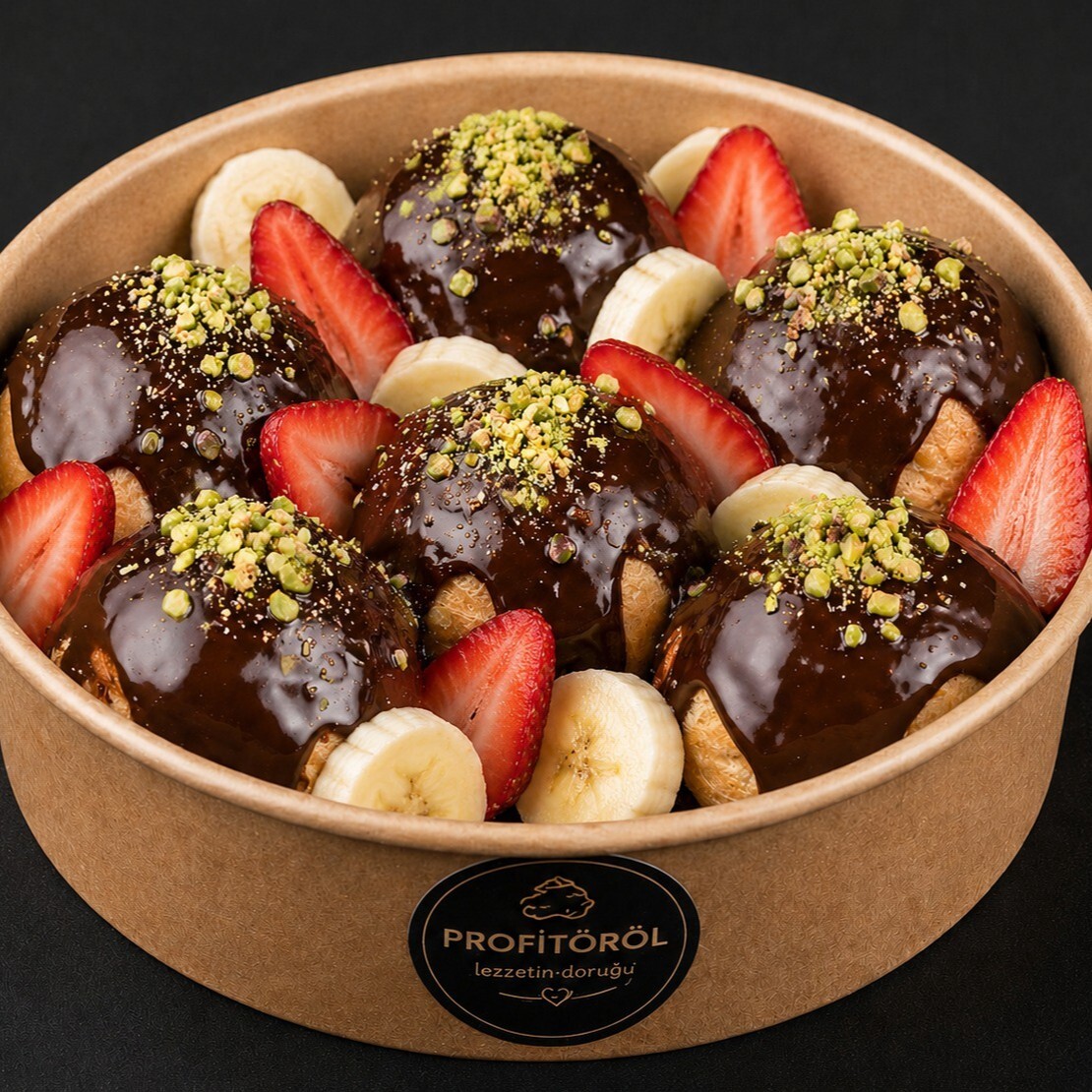 Meyveli Kova Profiterol (6 Top)