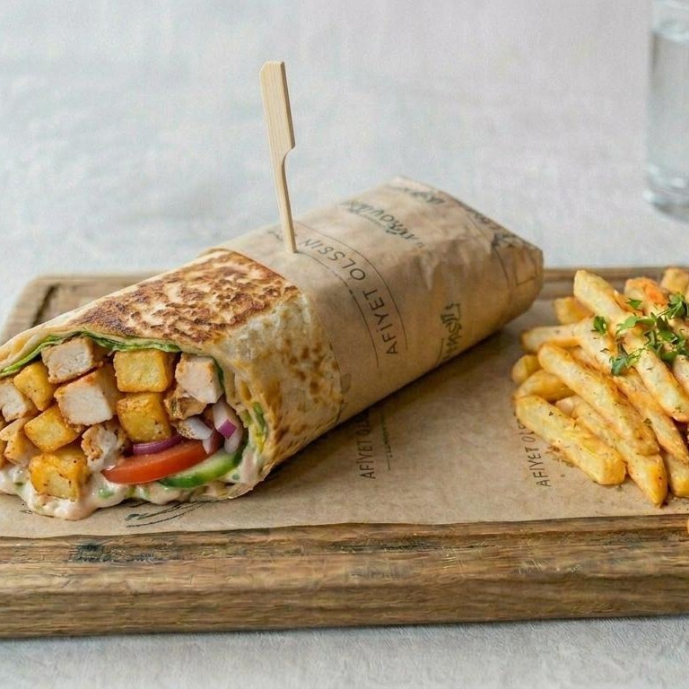 Patatesli Tavuk Wrap
