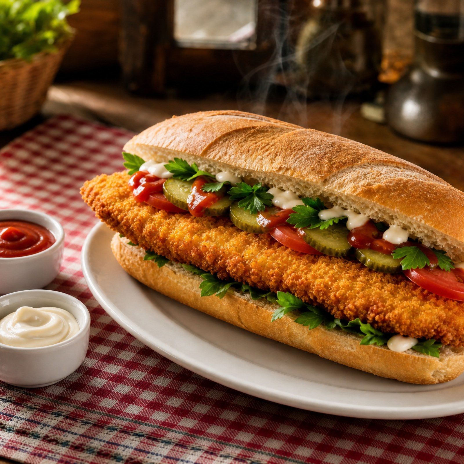 Ekmek Arası Tavuk Şnitzel