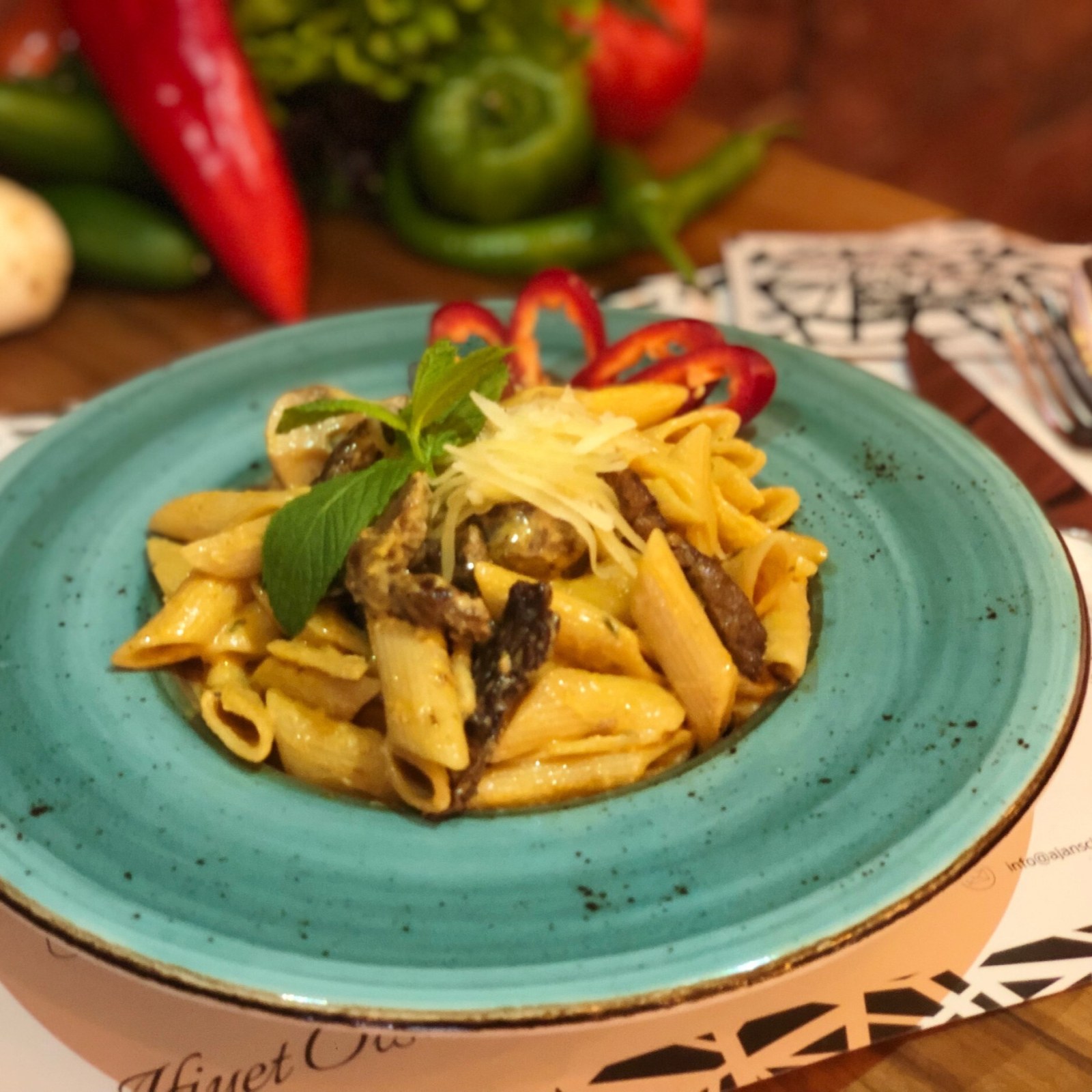 Biftek Penne