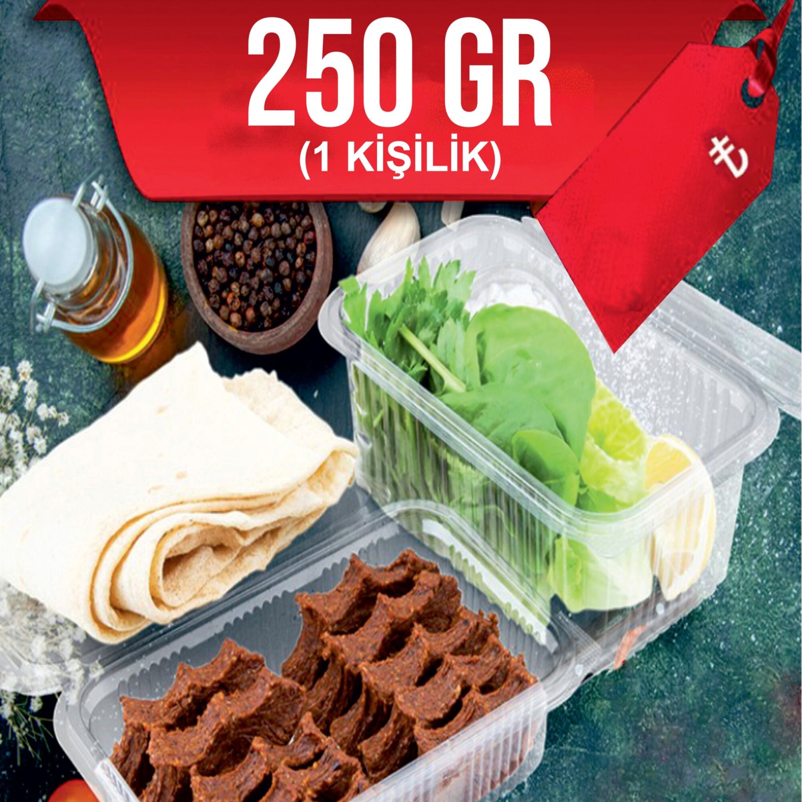 Çiğ Köfte Yarım Porsiyon (300gr)