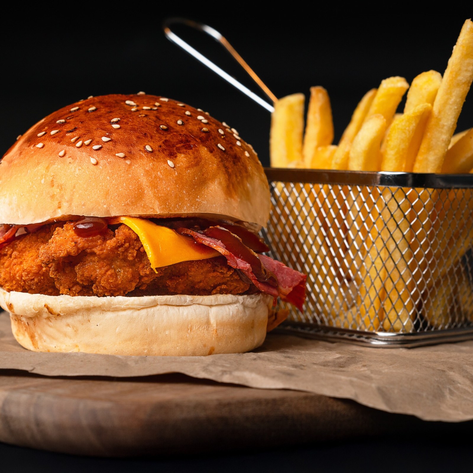 Smoky Rib Chick Burger