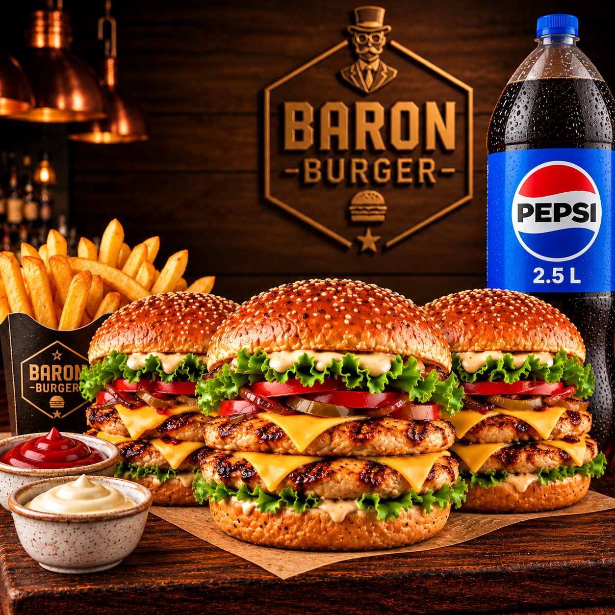 3'lü Special Tavuk Burger Menü