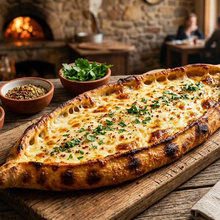 Kaşar Peynirli Pide açık