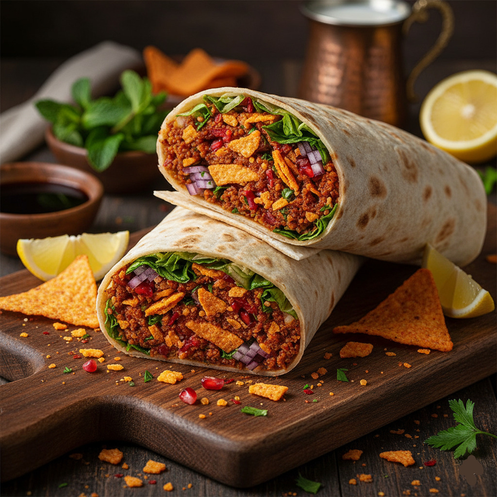 Doritos'lu Çiğ Köfte Dürüm