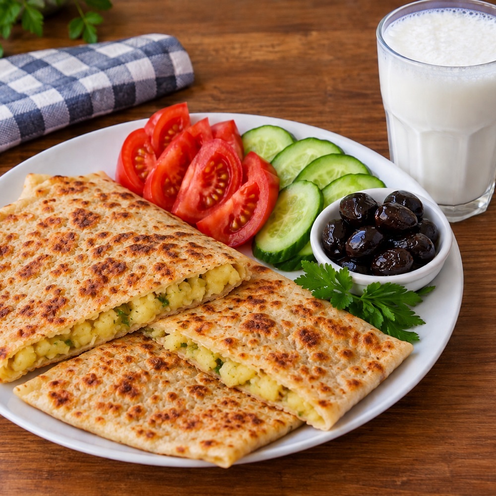 Patatesli Gözleme + Ayran