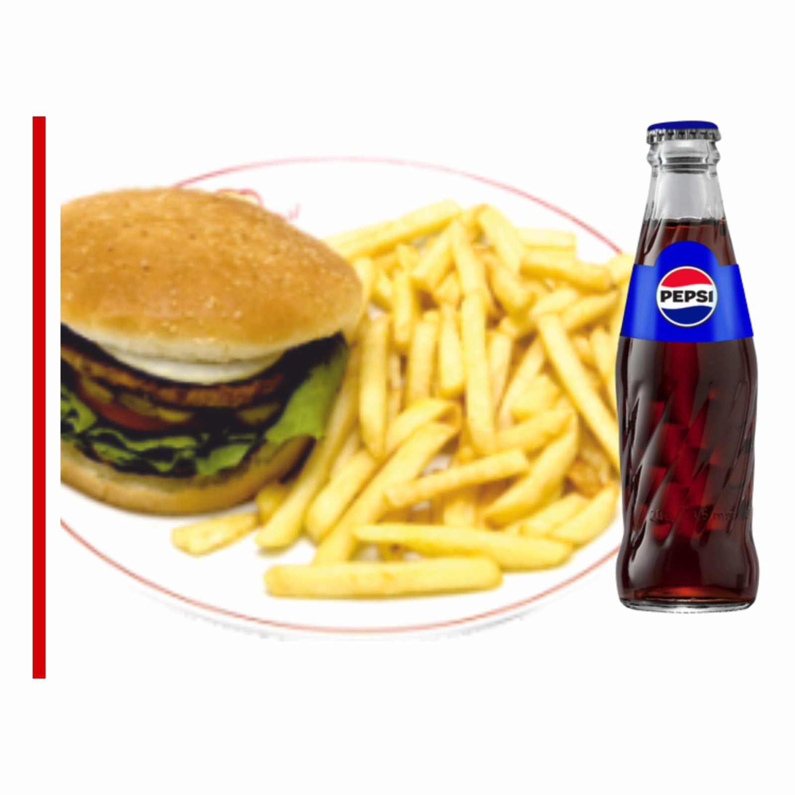 Double Hamburger Menü