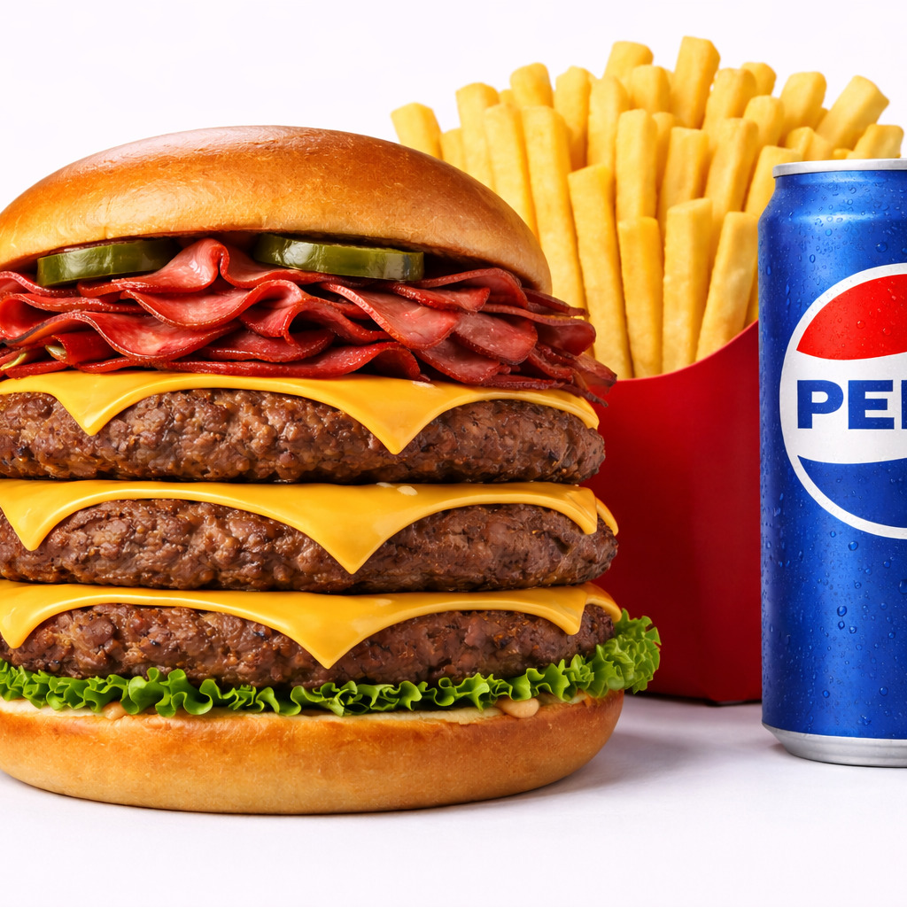 Triple Anadolu Burger Menu