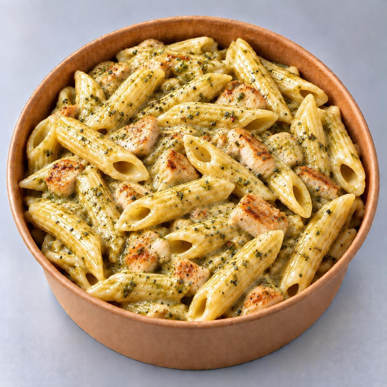Pesto Soslu Tavuklu Penne