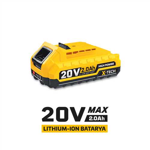20 VOLT YEDEK BATARYA (2.0Ah)