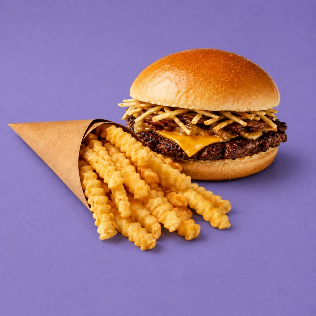 Single Zilla Smash Burger & Patates Kızartması