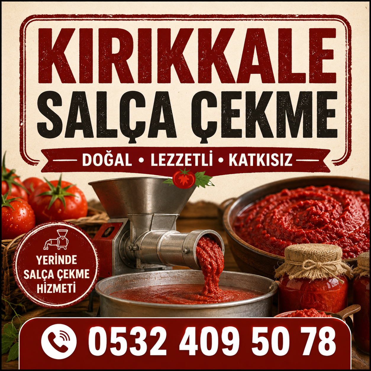 Salça ve Üzüm Çekme