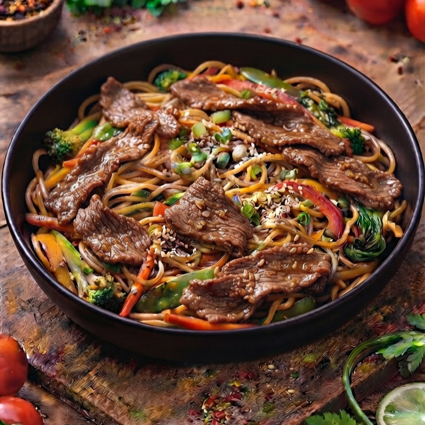 Tavuklu Sebzeli Noodle