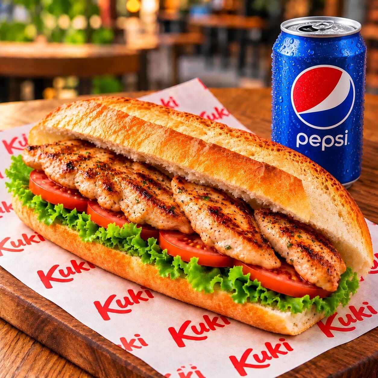 Tavuk Bonfile Ekmek Arası Kutu Pepsi