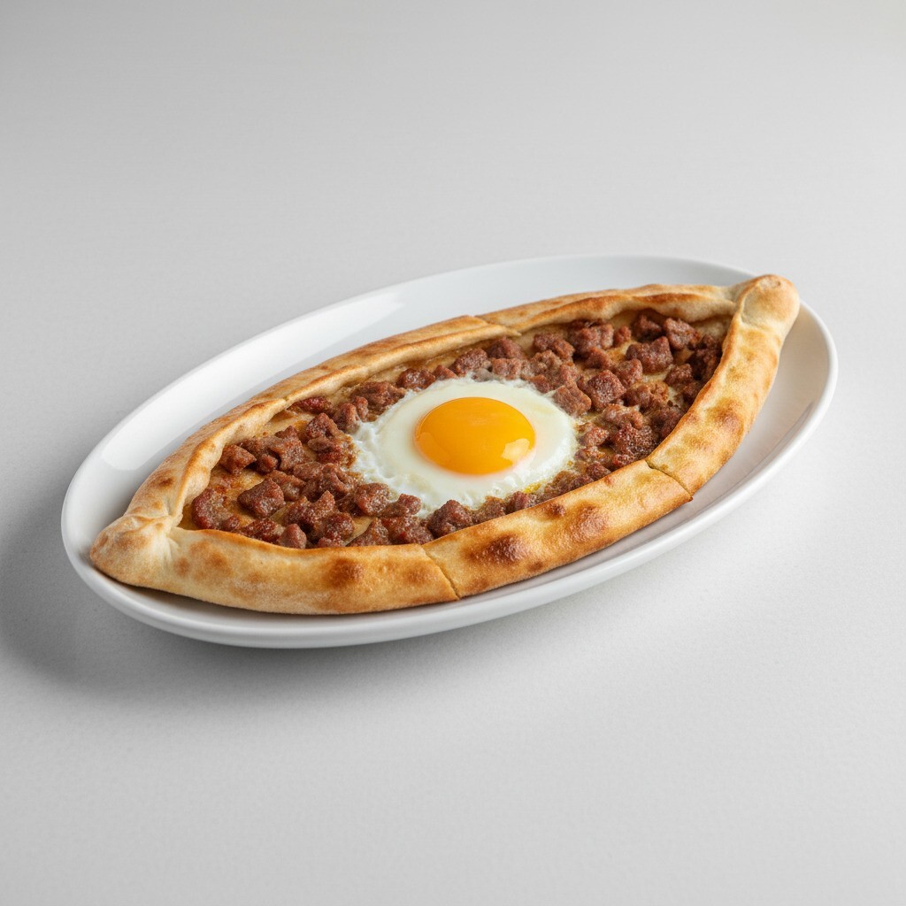 Yumurtalı Kıymalı Pide