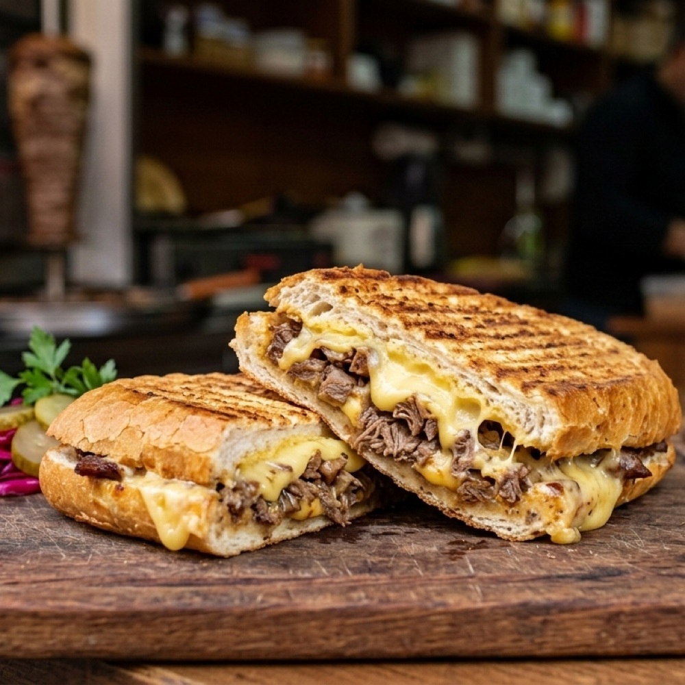 Tam Ekmek Arası Kavurma Kaşarlı Tost