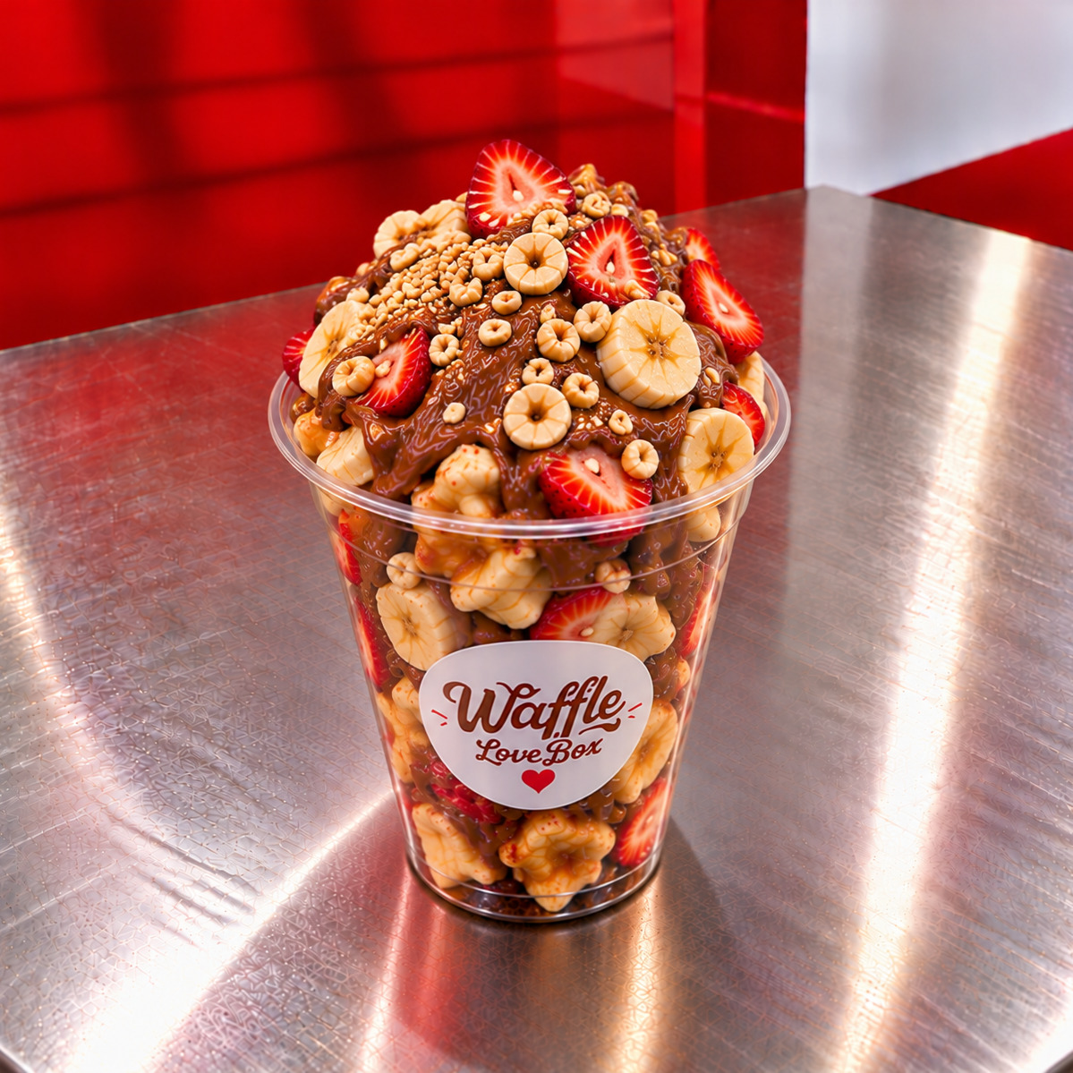 Milky White Cup Waffle