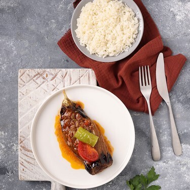 Patlıcan Karnıyarık & Pirinç Pilavı
