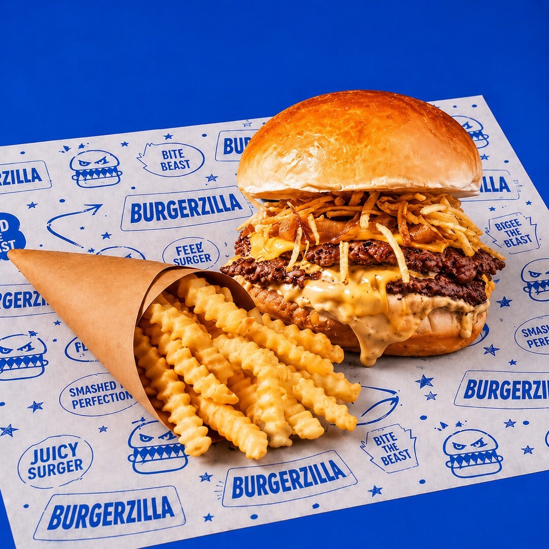 Cheese Smash Burger & Tırtıklı Patates