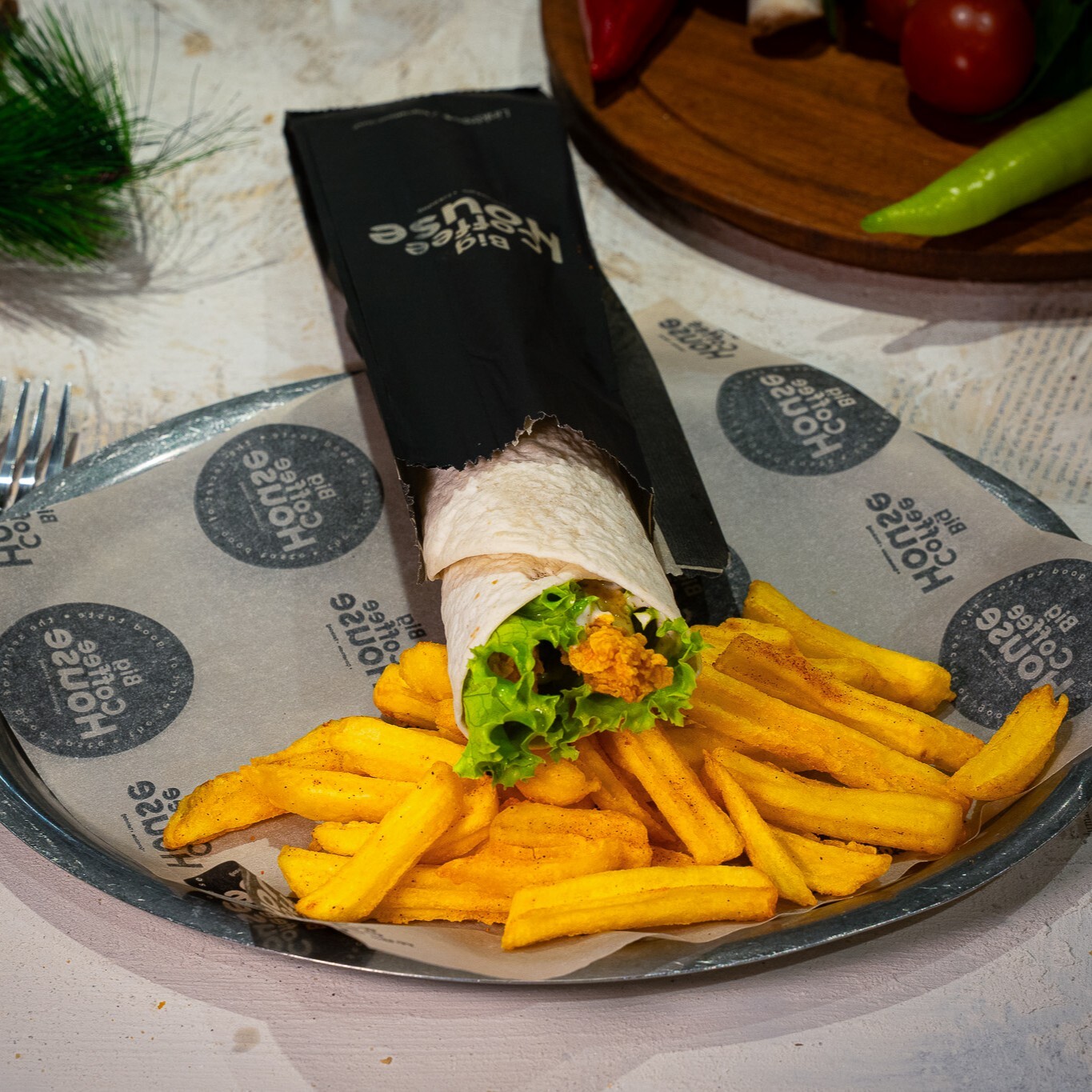 Peri Peri Çitir Dürüm Menü (693,65 KCal)