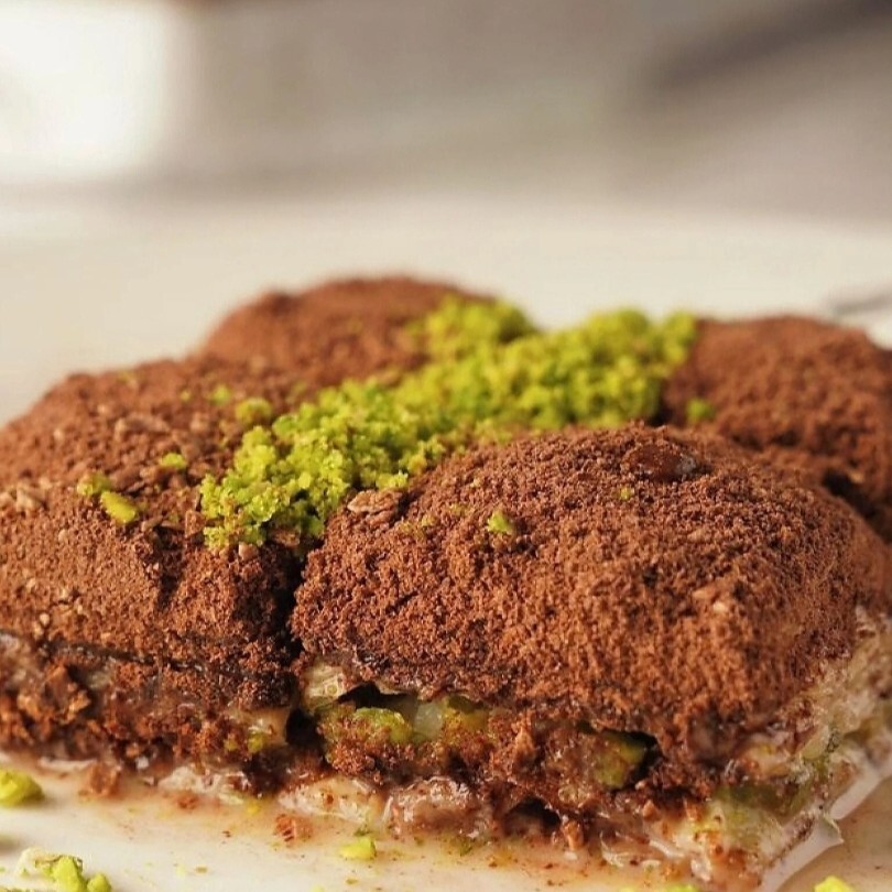 Fıstıklı Soğuk Baklava Porsiyon (4 adet)