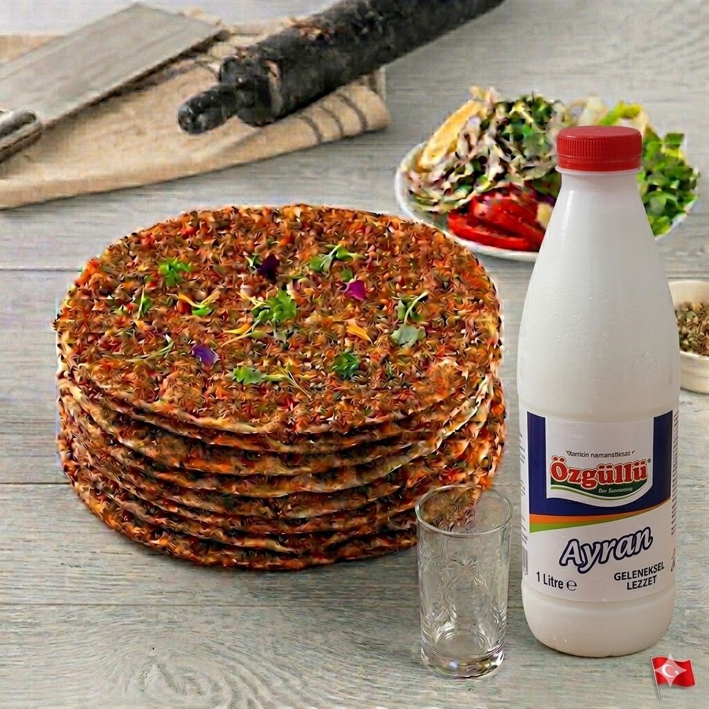 6'lı Lahmacun + 1 Lt Ayran