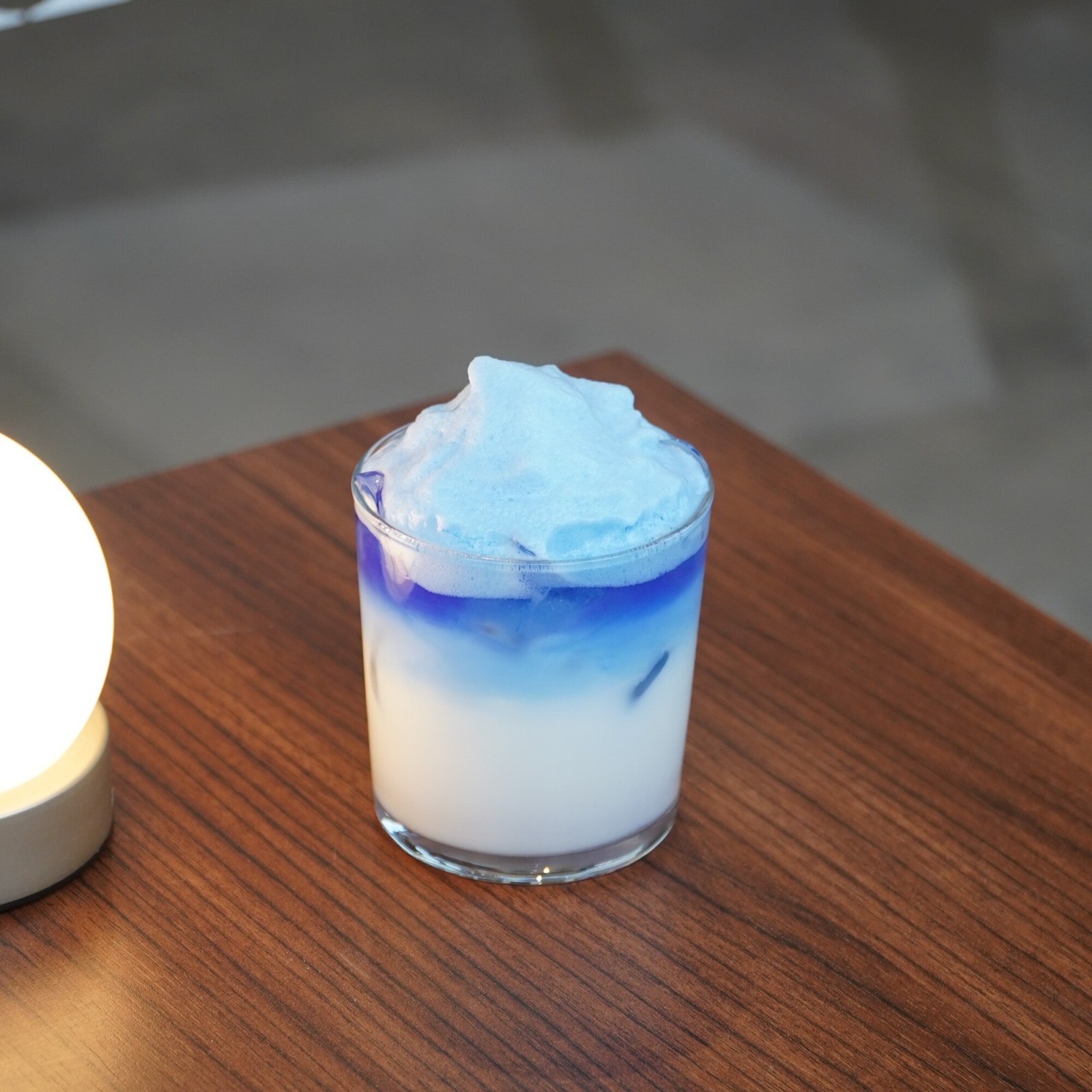 Blue Iced Caramel Latte